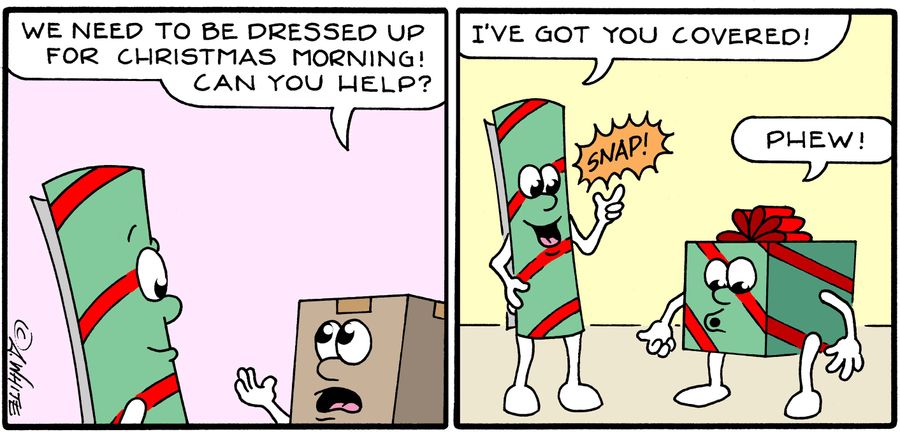 'We need to be dressed up for Christmas morning! Can you help?'
