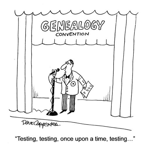 'Testing, testing, once upon a time, testing...'