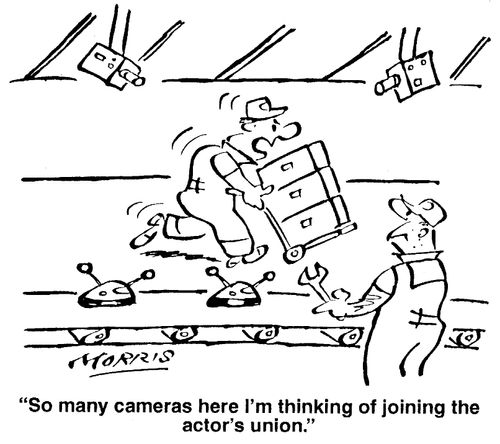 So many cameras here I'm thinking of joining the actor's union.