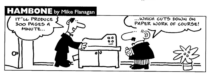 STRIP Hambone: Paper work