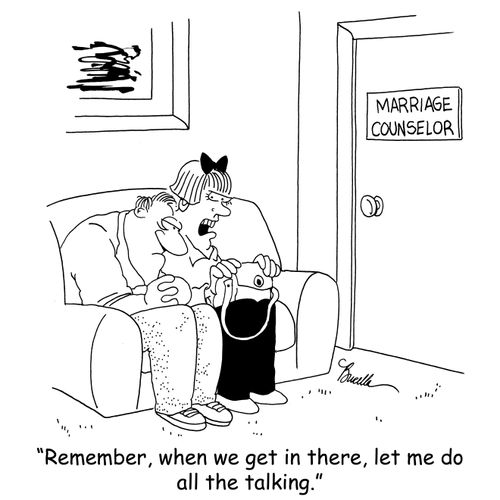 'Remember, when we get in there, let me do all the talking.'