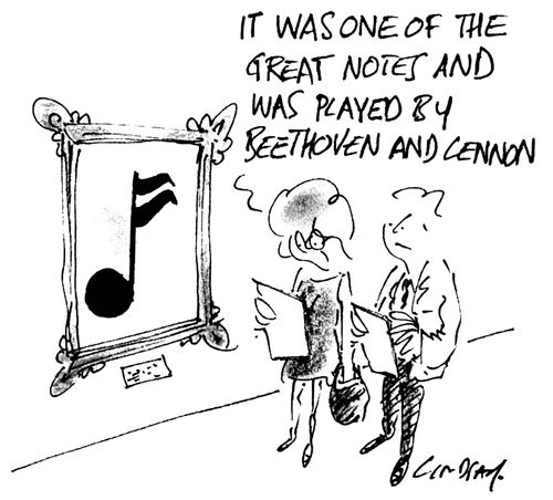 'It was one of the great notes and was played by Beethoven and Lennon.'