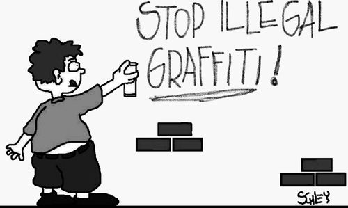 Stop illegal graffiti!