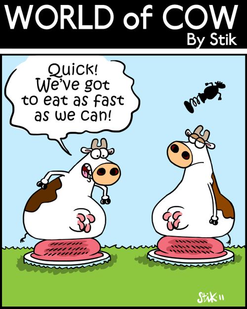 Quick! We've got to eat as fast as we can!