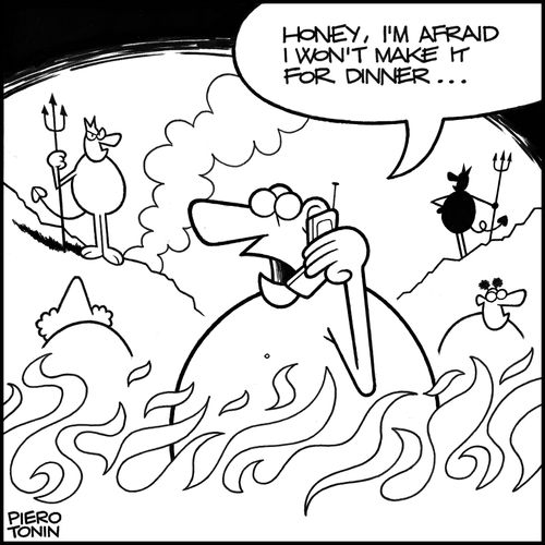 'Honey, I'm afraid I won't make it for dinner...'