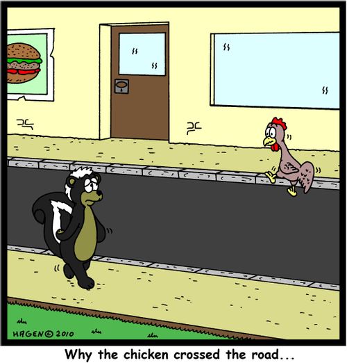 Why the chicken crossed the road...