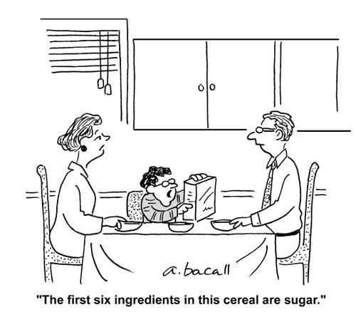 The first six ingredients in this cereal are sugar!