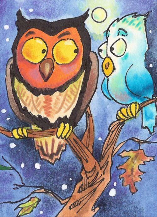 Two Strange Owls.