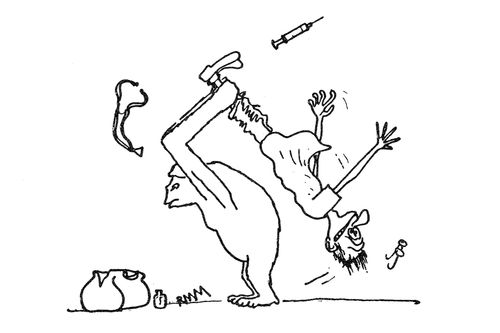 Apes make bad patients.