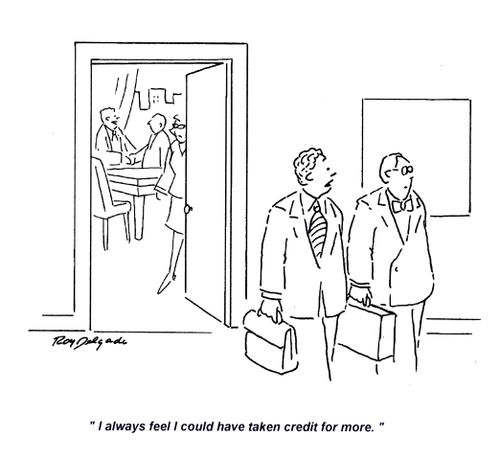 'I always feel I could have taken credit for more.'