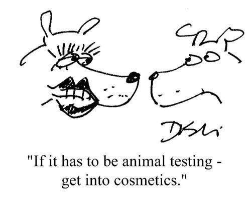 'If it has to be animal testing - get into cosmetics.'