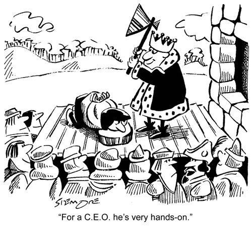 'For a C.E.O., he's very hands-on.'
