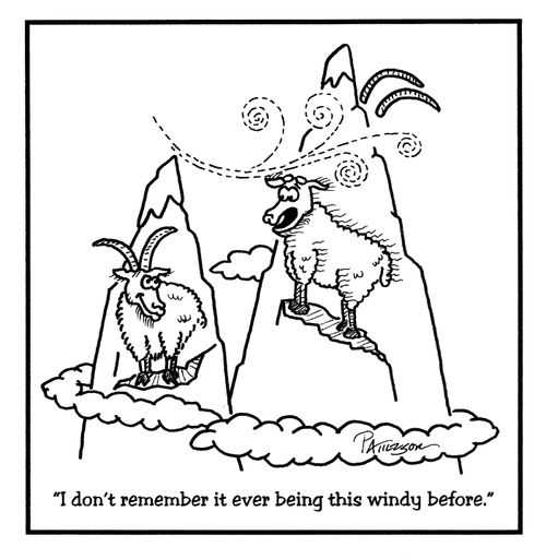 "I don't remember it ever being this windy before."