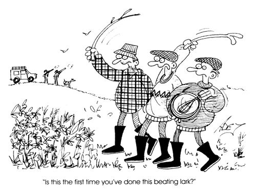 "Is this the first time you've done this this lark?"