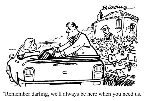 Daughter leaving run down farm to marry a handsome rich man