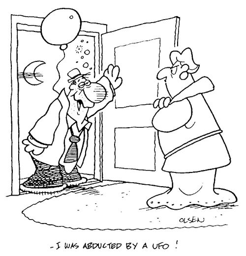 "I was abducted by a UFO"
