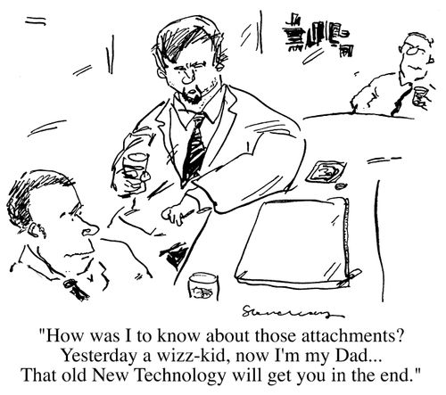 New Technology making once 'whizz kids' into their dads
