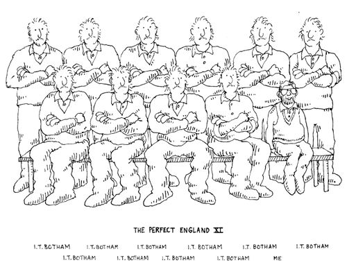 Photo 'The perfect England team' all present are Ian Botham