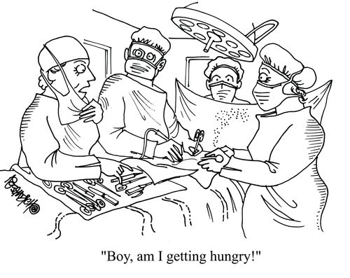 'Boy, am I getting hungry!'