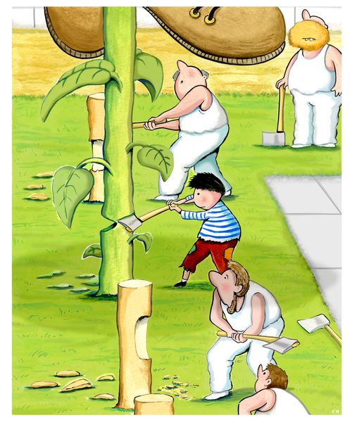 A woodchop competition with a difference.