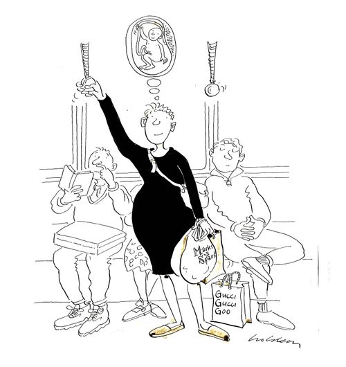 Pregnant Woman on the Tube.