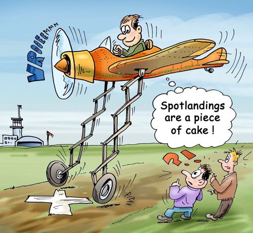 "Spotlandings are a piece of cake!"
