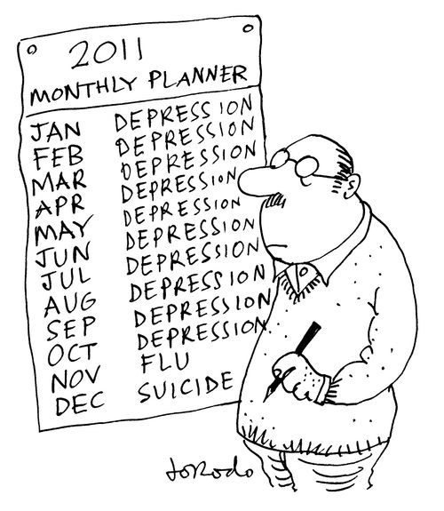 Man plans his 2011 routine