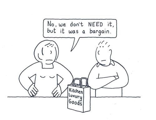 'No we don't need it, but it was a bargain.'