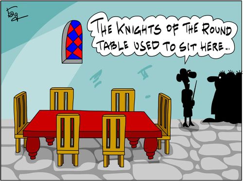 The knights of the round table used to sit here...