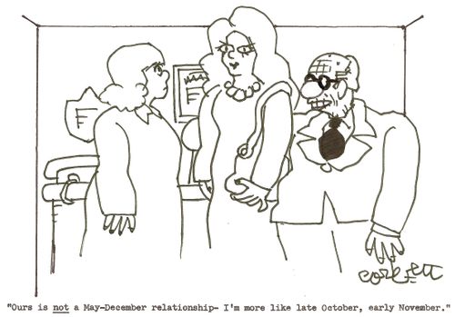 'Our is NOT a May-December relationship-  I'm more like late October, early Novermer.'