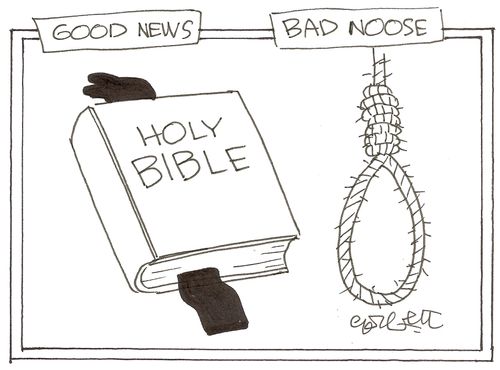 Good news: Bible...Bad noose.