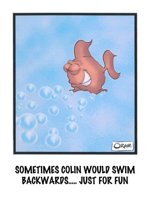 Colin Swims Backwards