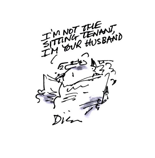 'I'm not the sitting tenant, I'm your husband.'