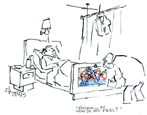 'Hmmm - so how do you feel?'