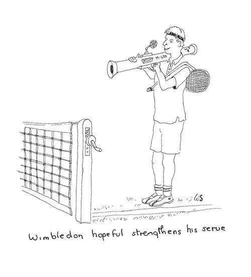 Wimbledon hopeful strengthens his serve.