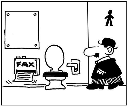 'Fax toilet paper.'