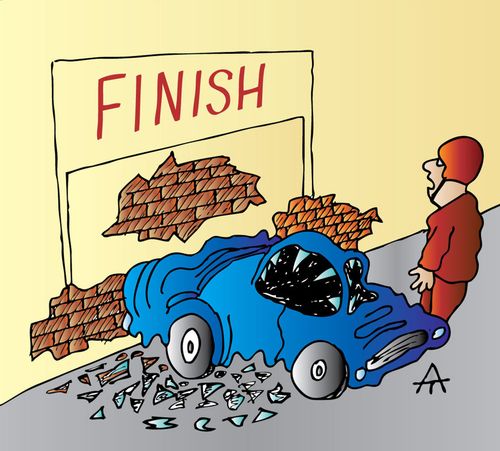 Crashing into the Finish Line