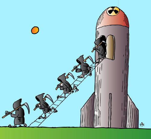 The Grim Reaper and Nuclear Weapons.