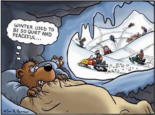 'Winter used to be so quiet and peaceful...'
