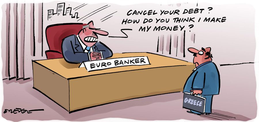 'Cancel your debt? How do you think I make my money?'