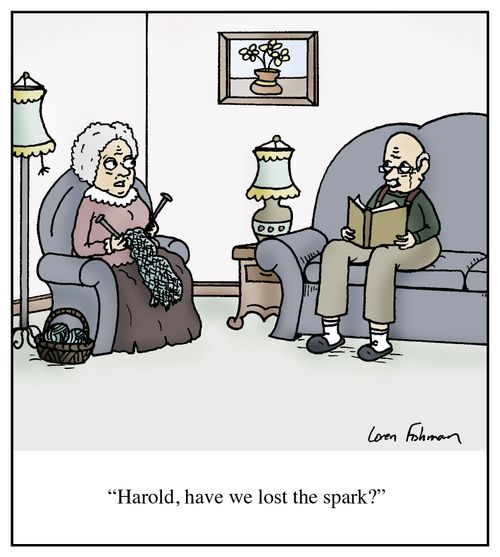 'Harold, have we lost the spark?'
