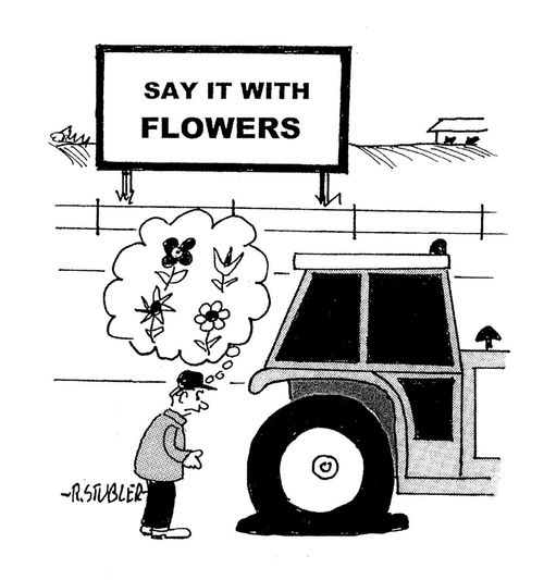 Say it with flowers.