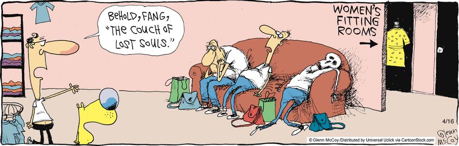 'Behold, Fang, 'The Couch of Lost Souls'.'