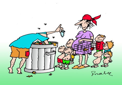 Man searching through trash finds a contraceptive he can reuse.