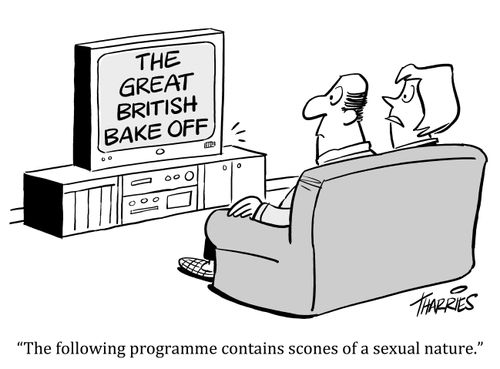'The following programme contains scones of a sexual nature.'