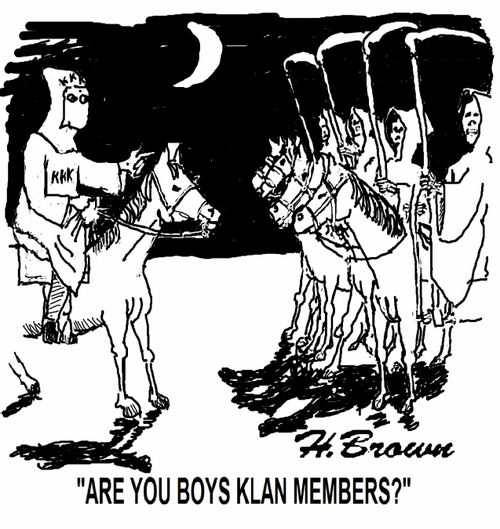 'Are you boys Klan members?'