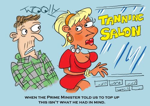 'When the Prime Minister told us to top up, this isn't what he had in mind.'