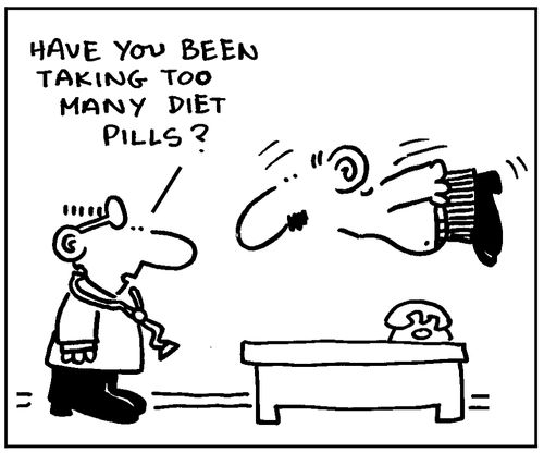 Have you been taking too many diet pills?