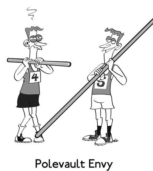 'Polevault envy'.