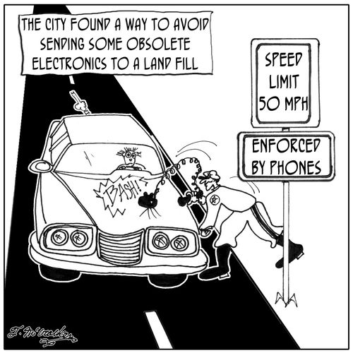 The city found a way to avoid sending some obsolete electronics to a land fill.